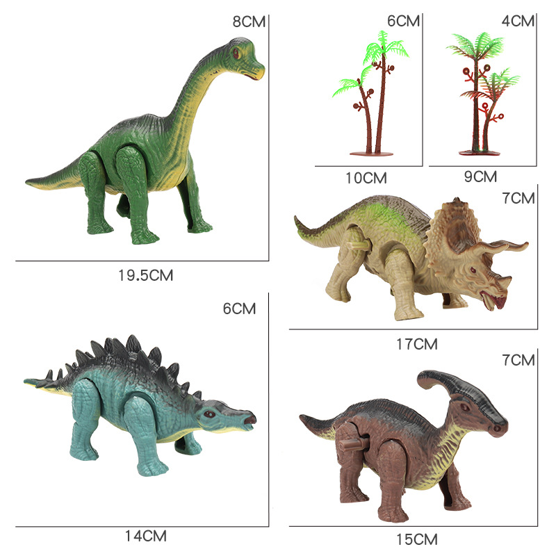 Kinetic Kids Education - Wind-up Dinosaur World Kinetic Play Set,