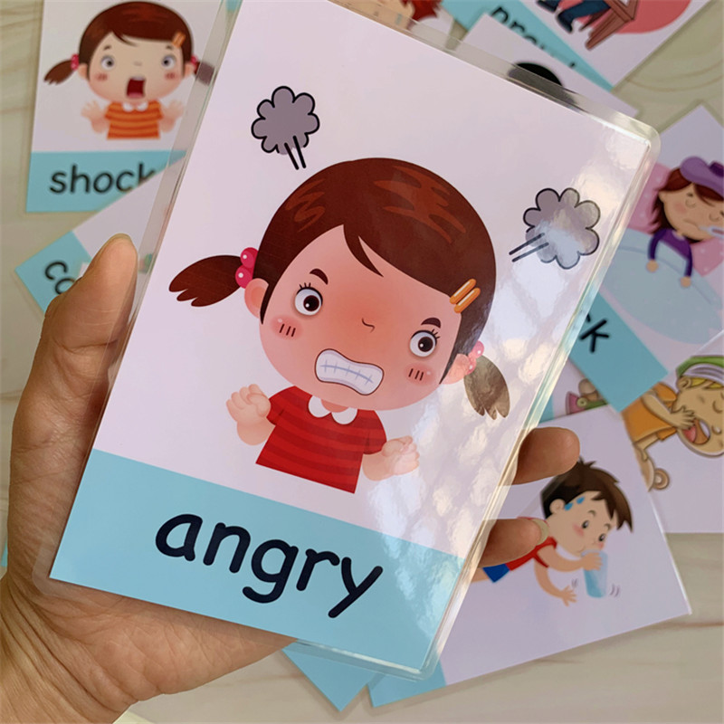 Kids Education Card - 14pcs Montessori Baby English Learning Cards