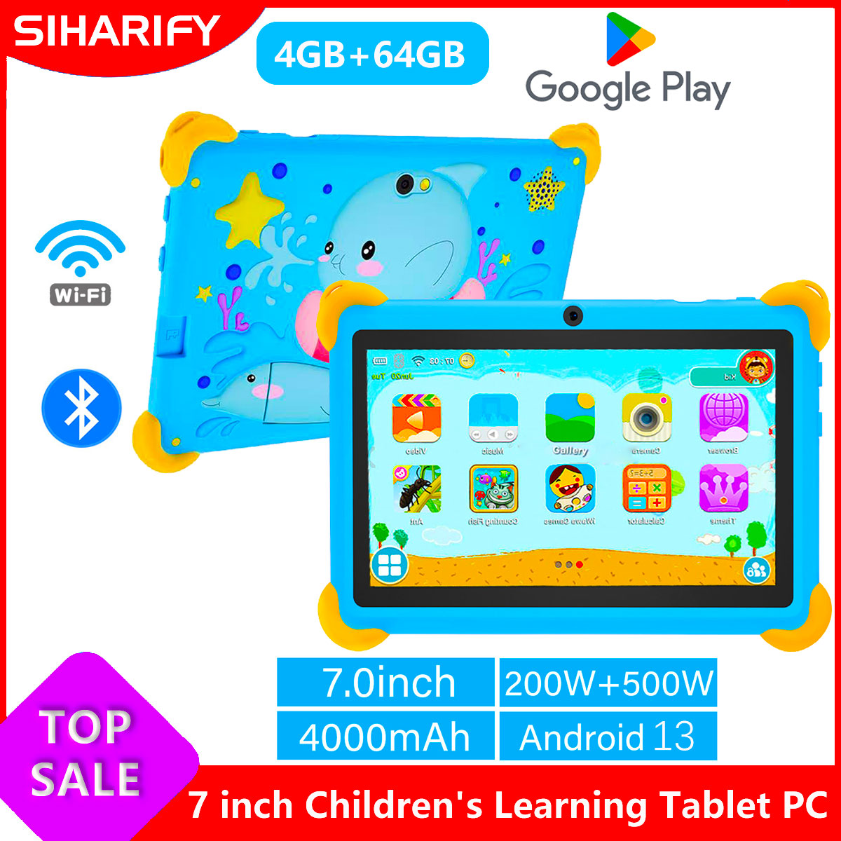 Kids Education Tablets - 7 Inch 5G Kids' tablets Android