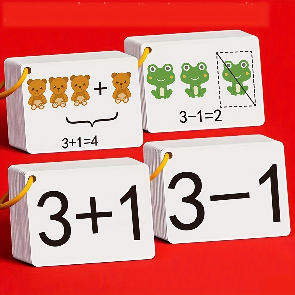 Kids Education Card - 132 Cards with Addition and Subtraction