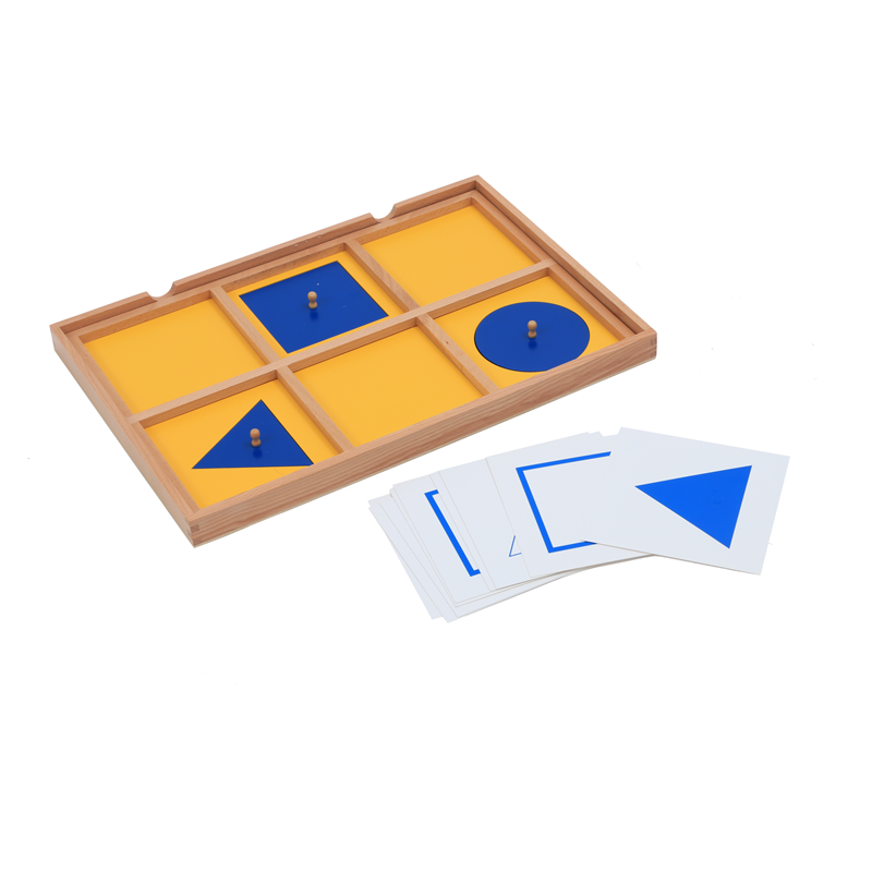 Kids Education Card - Montessori Sensory Toys Geometric Demonstration Tray