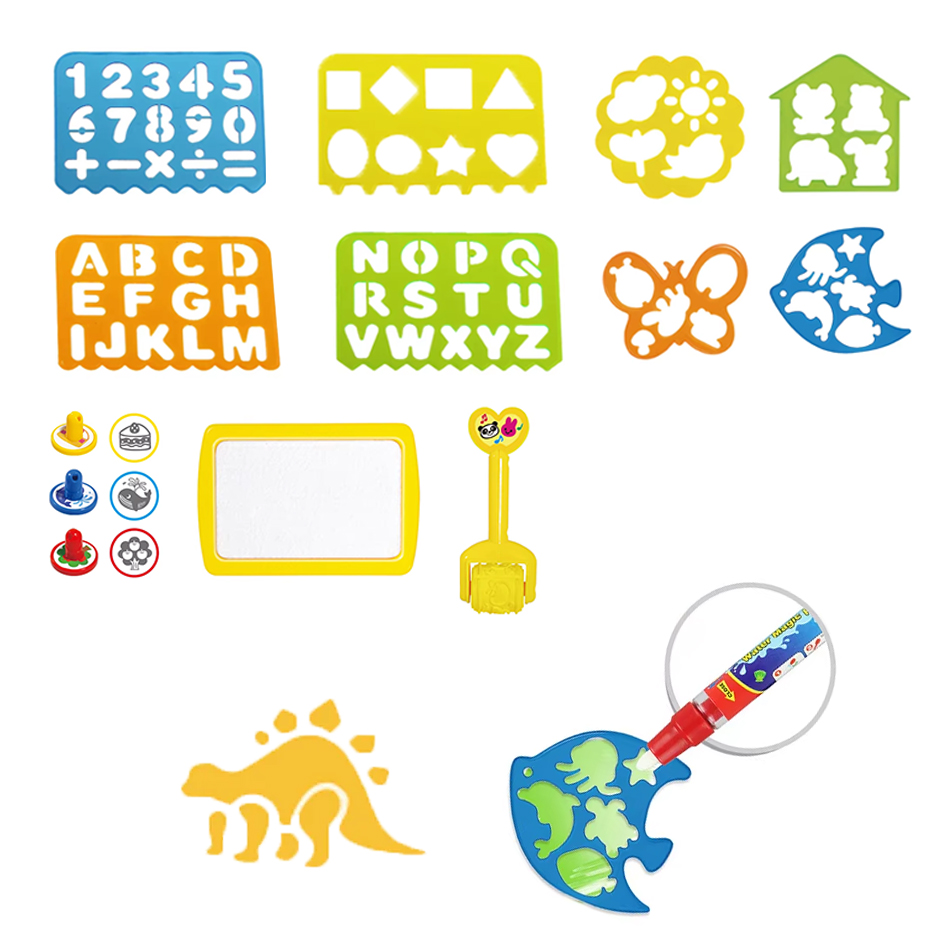 Kids Education Template - Magic Water Drawing Mat Accessories Roller