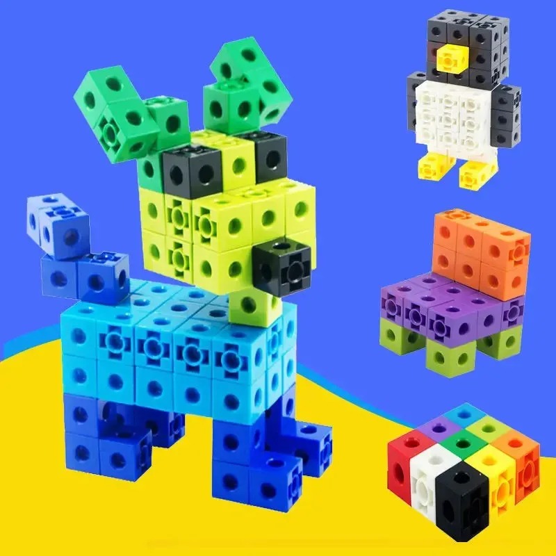 100PCS Set Linking Cubes Math  - đánh giá và giá Math Manipulative Set