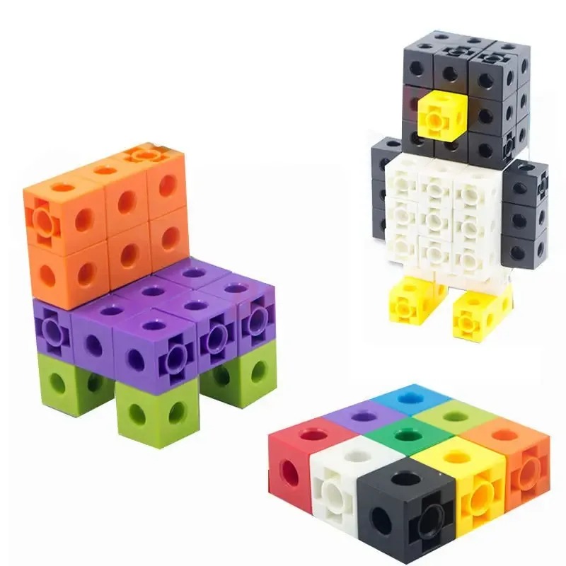 100PCS Set Linking Cubes Math  - đánh giá và giá Math Manipulative Set