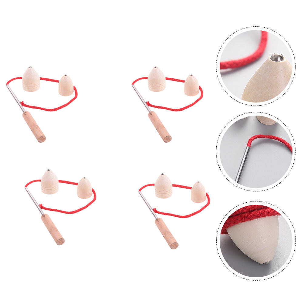 4Sets Wooden Gyroscope Tops Ec - đánh giá và giá Kids Education Tips