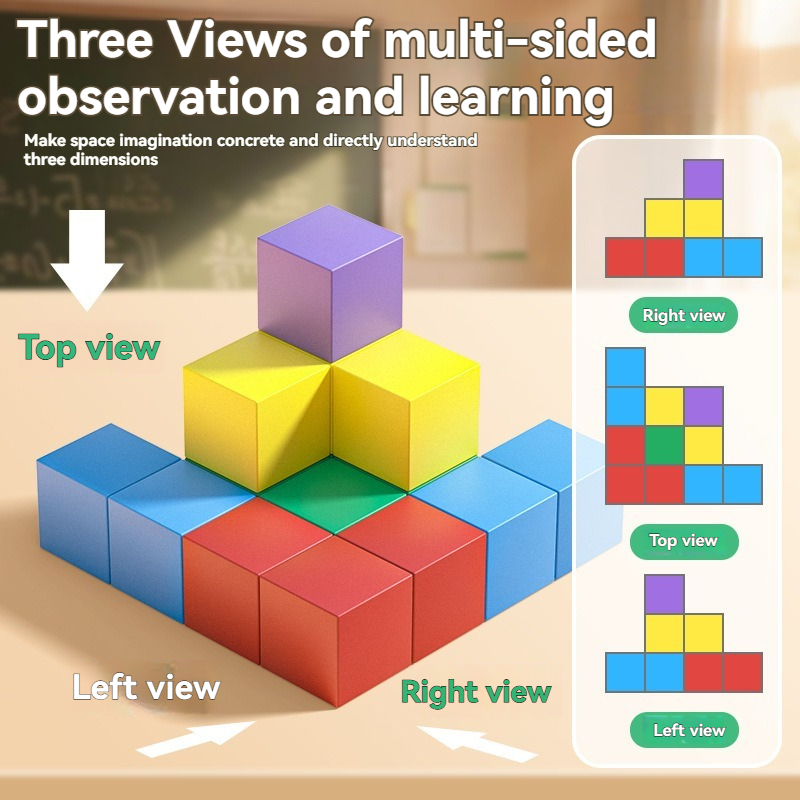 1PC Cube Teaching Aids Space E - đánh giá và giá Math Manipulative Set