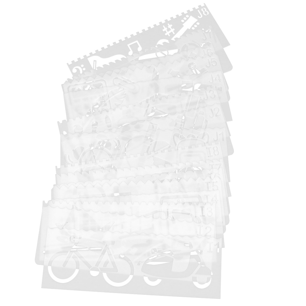 32 Pcs Hollow Painting Templat - đánh giá và giá Kids Education Template
