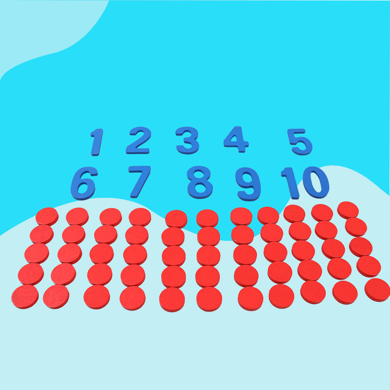 Kids Wooden Montessori Cogniti - đánh giá và giá Math Manipulative Set