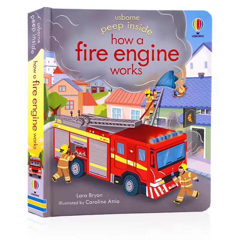Usborne Peep Inside How A Fire - đánh giá và giá Kid Educational