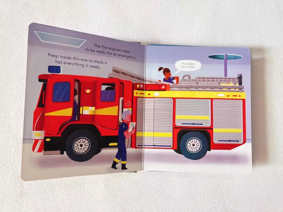 Usborne Peep Inside How A Fire - đánh giá và giá Kid Educational
