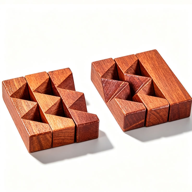 Wooden Knot Puzzle IQ Logic Tr - đánh giá và giá Kids Education Fun