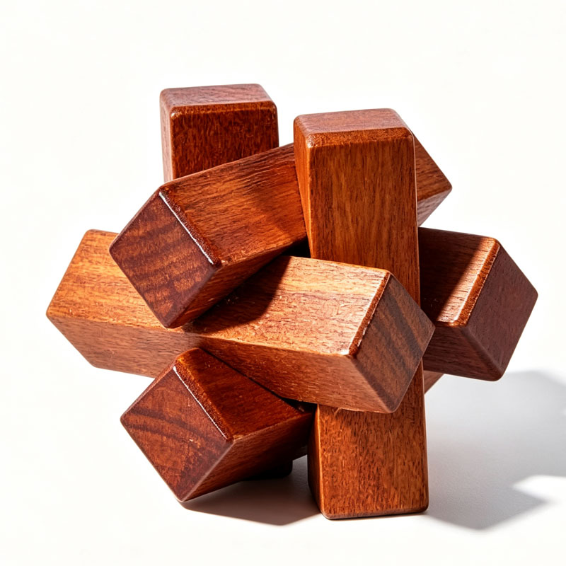 Wooden Knot Puzzle IQ Logic Tr - đánh giá và giá Kids Education Fun