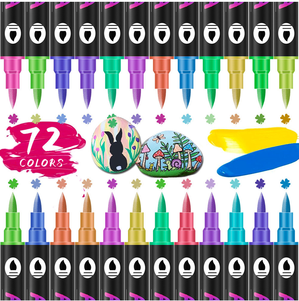 Acrylic Paint Markers Dual Tip - đánh giá và giá Kids Education Tips