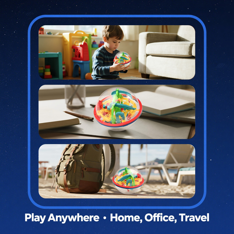 3D Magic Ball Labyrinth Brain  - đánh giá và giá Educational Globe For Kids