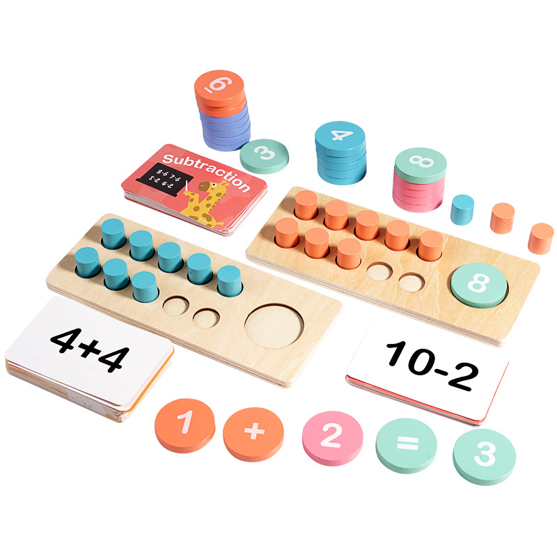 Children's Wooden Number Board - đánh giá và giá Math Manipulative Set