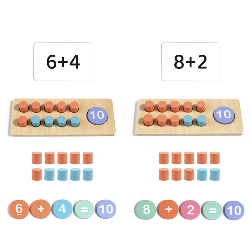 Children's Wooden Number Board - đánh giá và giá Math Manipulative Set
