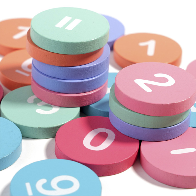 Children's Wooden Number Board - đánh giá và giá Math Manipulative Set