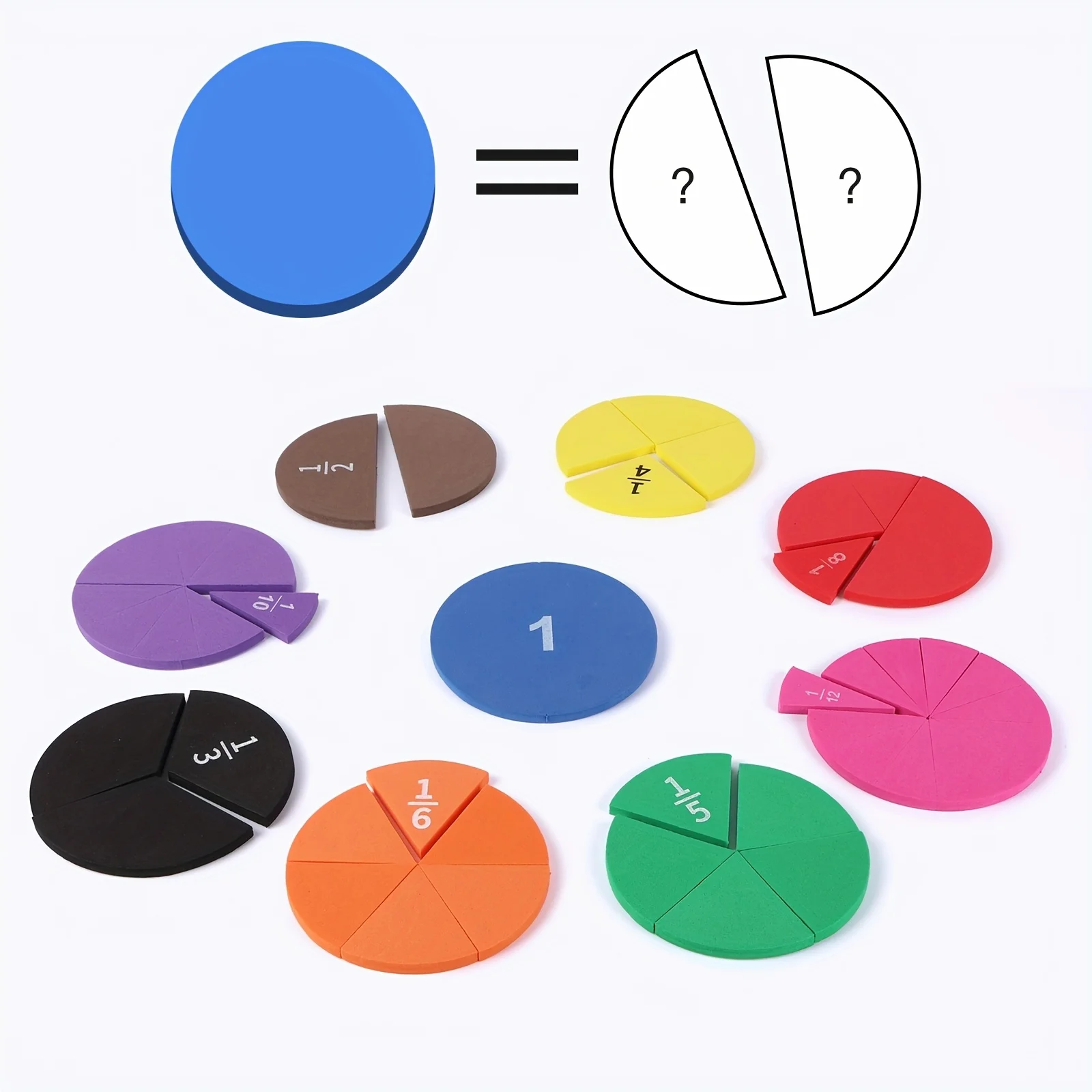 9 PCS Fraction Math Manipulati - đánh giá và giá Math Manipulative Set