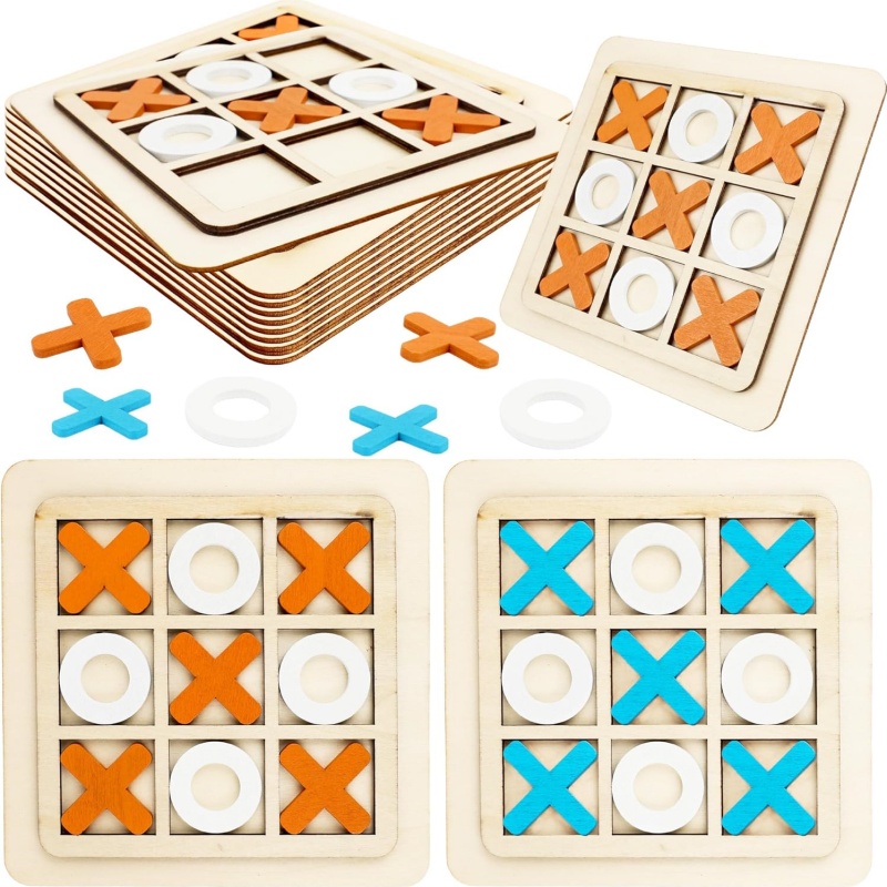 Wooden Tic Tac Toe Games Puzzl - đánh giá và giá Kids Education Template