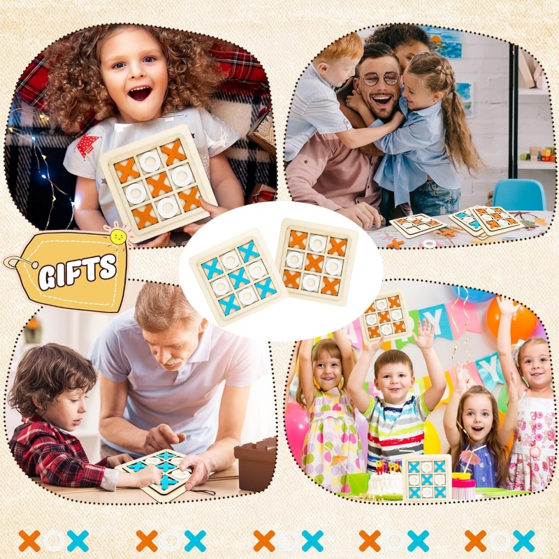 Wooden Tic Tac Toe Games Puzzl - đánh giá và giá Kids Education Template