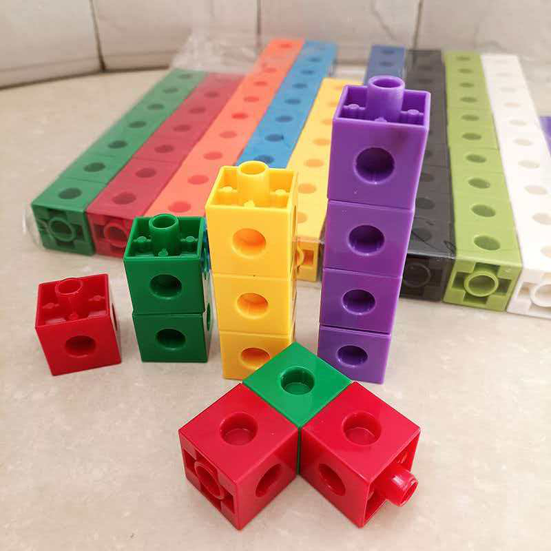 100PCS Set Linking Cubes Math  - đánh giá và giá Math Manipulative Set