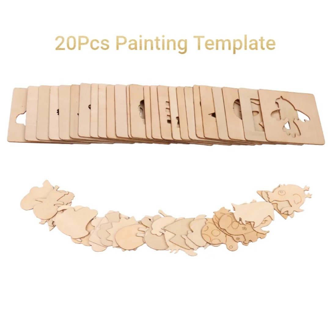 20PCS Montessori Wooden Drawin - đánh giá và giá Kids Education Template
