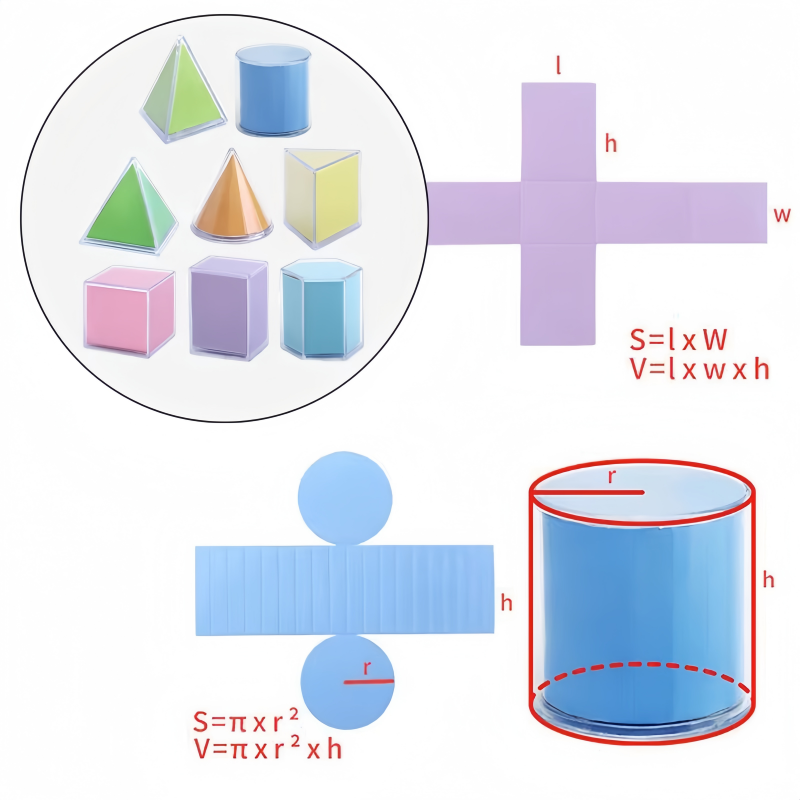8Pcs Montessori Math Transpare - đánh giá và giá Math Manipulative Set