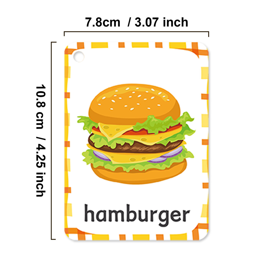 Delicious Food Vocabulary Engl - đánh giá và giá Kids Education Card
