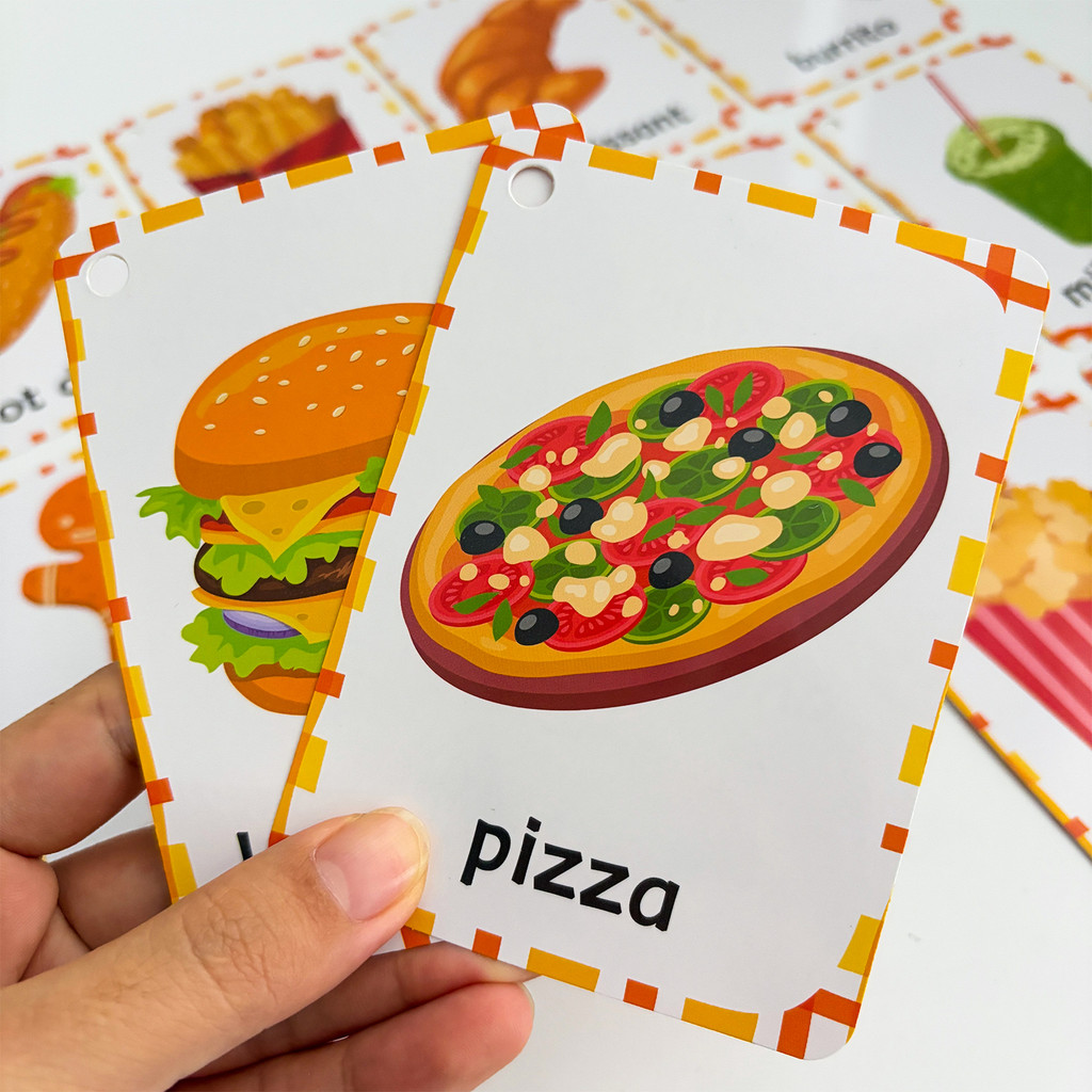 Delicious Food Vocabulary Engl - đánh giá và giá Kids Education Card