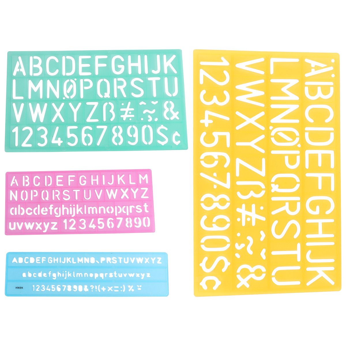 4Pcs Plastic Graffiti Rulers A - đánh giá và giá Kids Education Template