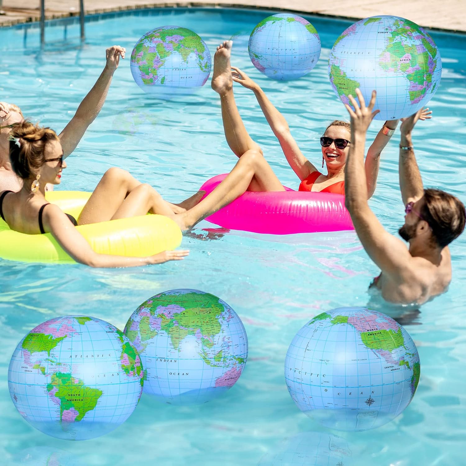1/2/4 PCS Inflatable Globe Blo - đánh giá và giá Educational Globe For Kids