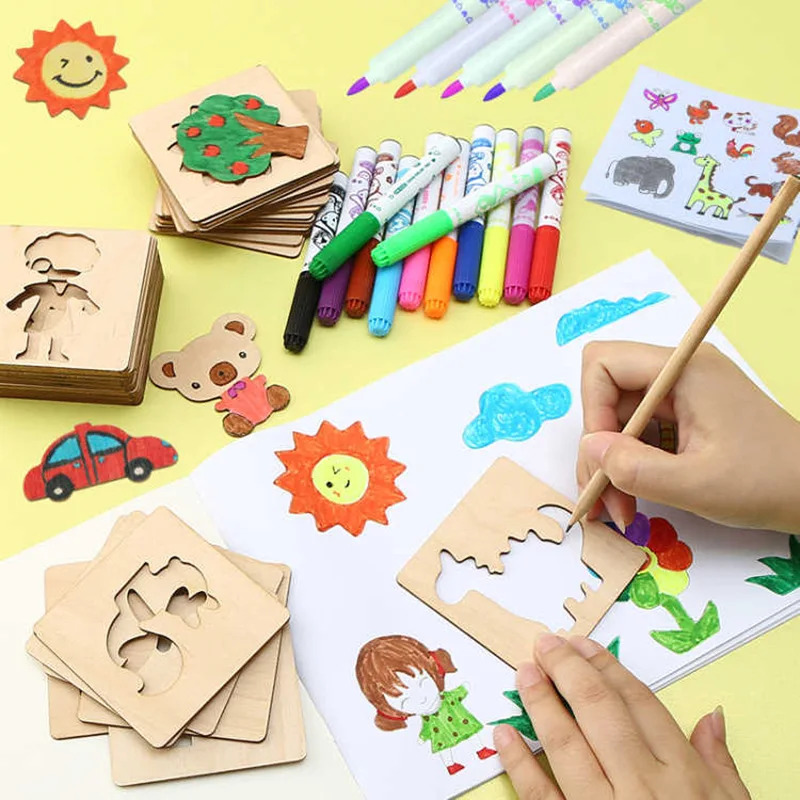 Kids Drawing Toys Montessori D - đánh giá và giá Kids Education Template
