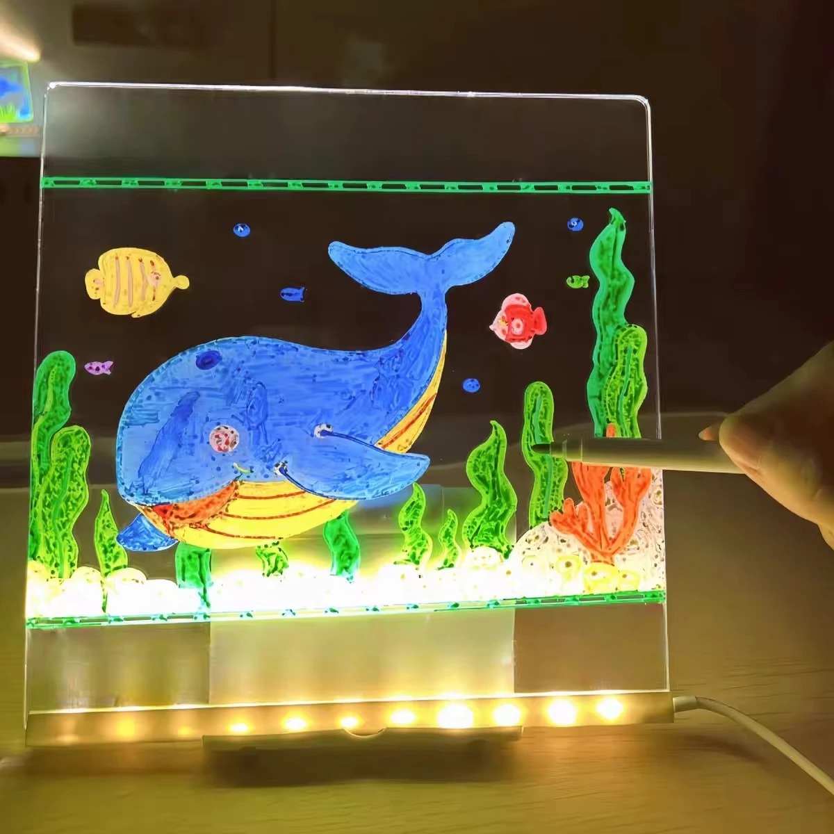 Magic Glow Kids Drawing Board: - đánh giá và giá Kids Education Fun