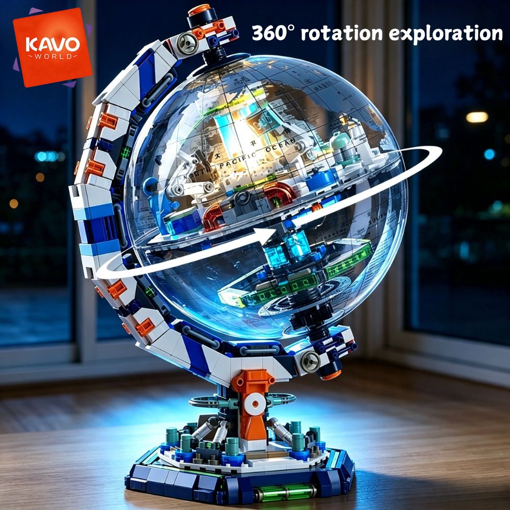 KAVOWORLD 1793pcs Space Statio - đánh giá và giá Globe Interactive Light