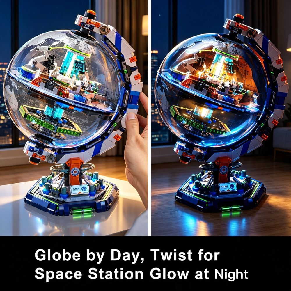 KAVOWORLD 1793pcs Space Statio - đánh giá và giá Globe Interactive Light