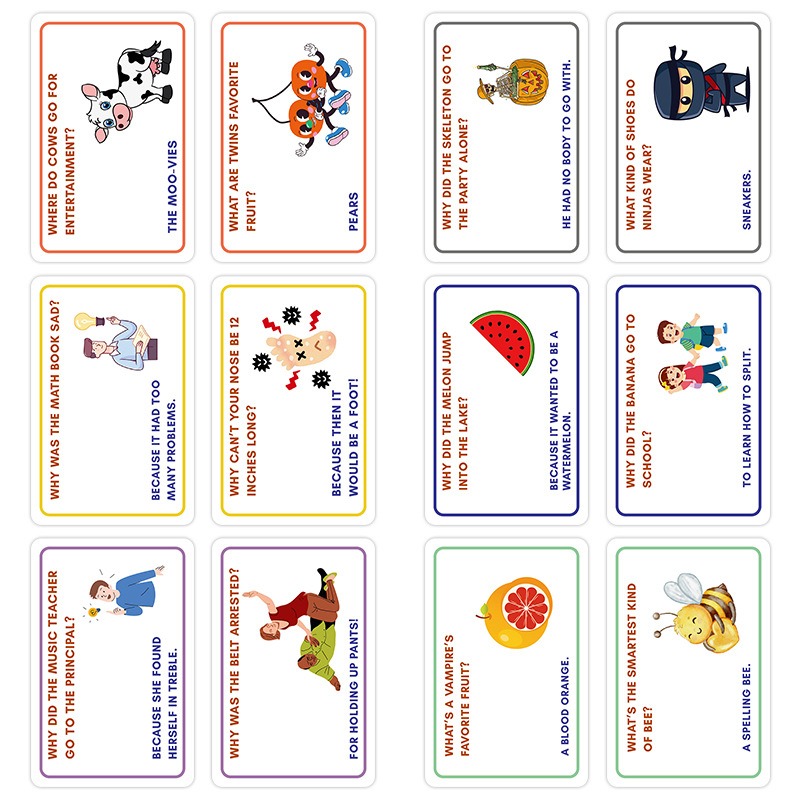 100 Lunchbox Jokes Cards Funny - đánh giá và giá Kids Education Questions