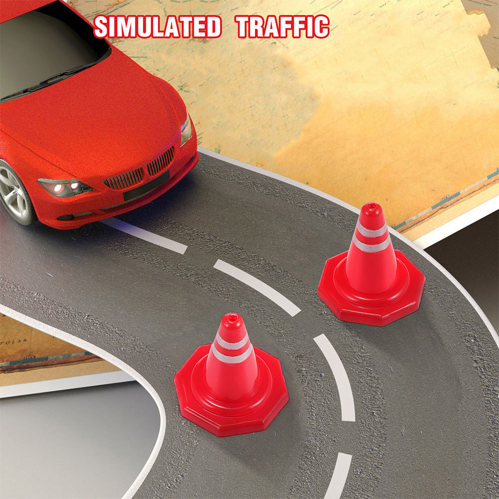 24Pcs Mini Traffic Cones Red P - đánh giá và giá Kid Educational