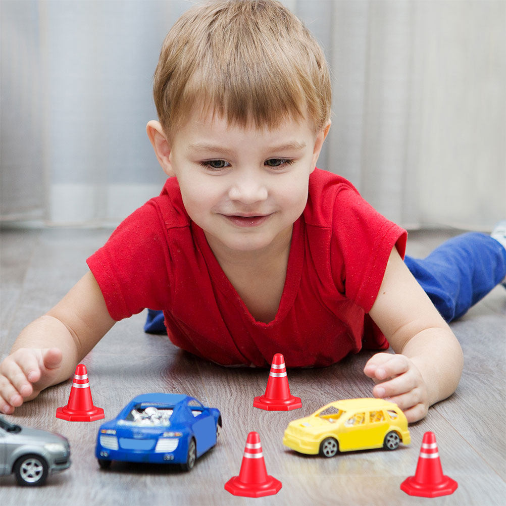 24Pcs Mini Traffic Cones Red P - đánh giá và giá Kid Educational