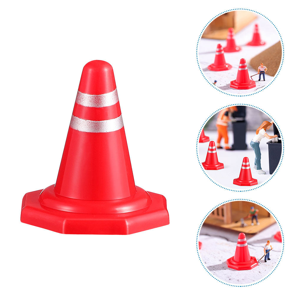 24Pcs Mini Traffic Cones Red P - đánh giá và giá Kid Educational