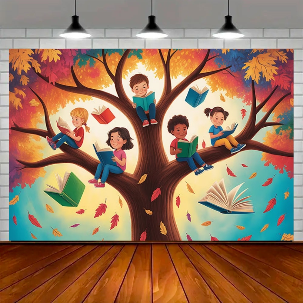 World Autumn Reading Day Party - đánh giá và giá Kids Education Banner